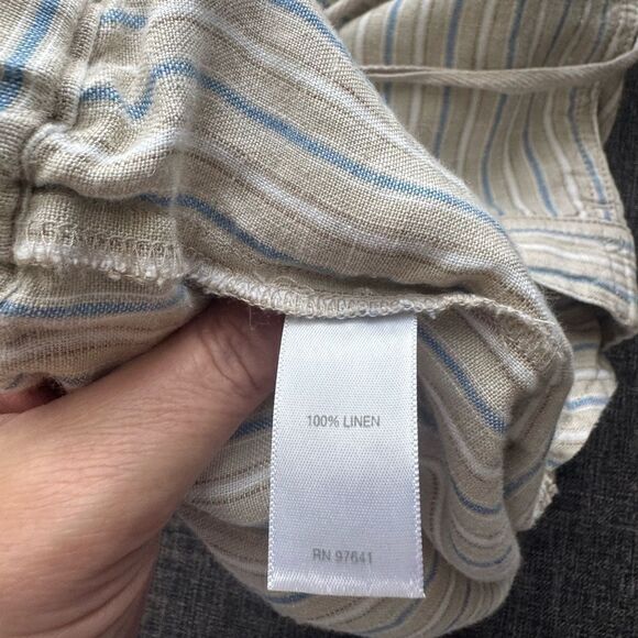 J. Jill 100% Linen Striped Pants – Size S - Picture 12 of 15